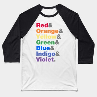 Rainbow Colors Baseball T-Shirt